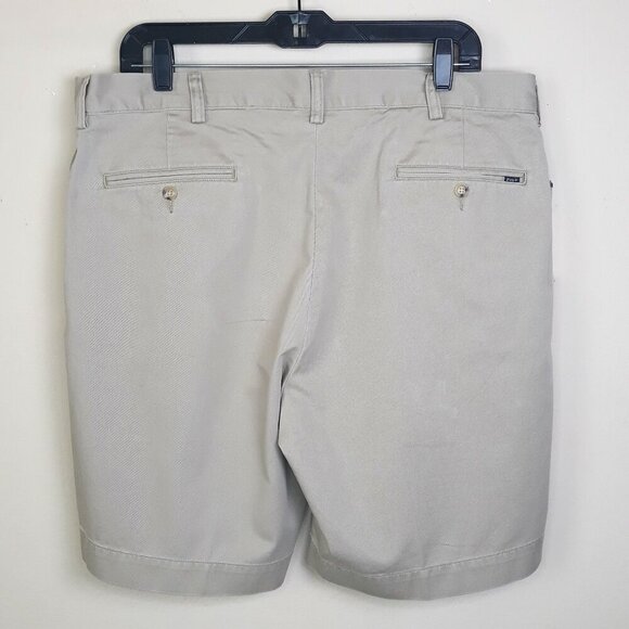 NWT Polo Ralph Lauren Classic Fit Pleated 9" Chino Shorts Tan 36 Preppy Classic - Picture 3 of 8